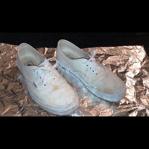 mens vans all white size 7.5